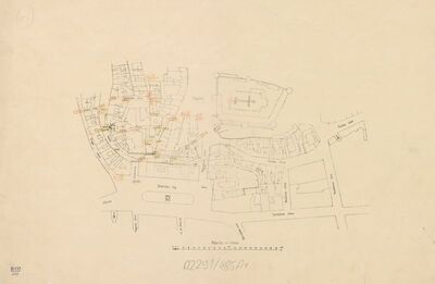 Kaptol i okolica regulacija, položajni nacrt/regulacija Dolca, Pod zidom, Bakačeve ulice