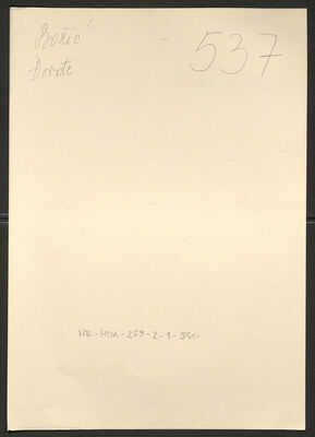 Božić, Gjorgje (Đorđe), 1915. Policijski karton