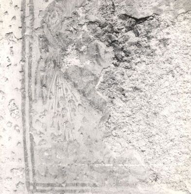 Volavje - Crkva Blažene Djevice Marije Volavske (Sniježne), freska sv. Jurja