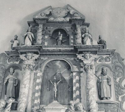 Venac Mrežnički (Duga Resa) - Kapela sv. Benedikta, retabl glavnog oltara