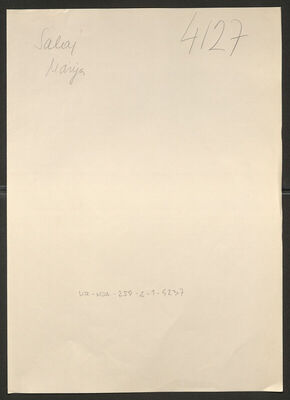 Salaj, Marija, 1907. Policijski karton