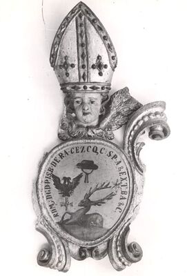 Samobor - Franjevačka crkva Uznesenja Blažene Djevice Marije, grb