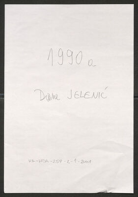 Jelenić, Dane, 1905. Policijski karton