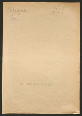 Čerpnjak, Ivan, 2.7.1880. Policijski karton