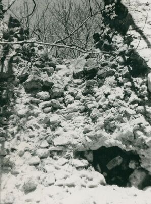 Zelingrad - Stari grad Zelingrad, južne obrambene zidine