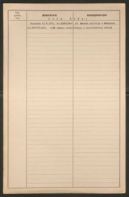 Sekulec, Franc, 3.8.1887. Policijski karton