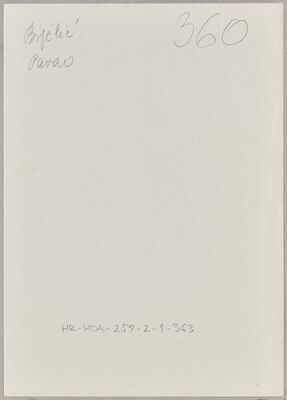 Bijelić, Pavao, 1911. Policijski karton