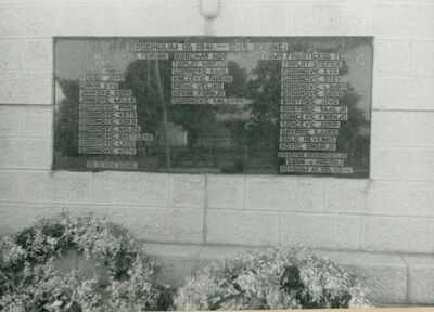 Haganj - Spomenik NOB - e, natpisna poloča