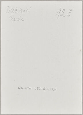 Bačinić, Rude, 30.8.1888. Policijski karton