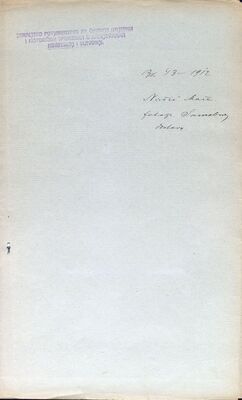 Samobor - Stari grad, dopis Mate Noršića, dostava fotografija