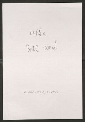 Sokač, Bartol, 19.8.1878. Policijski karton