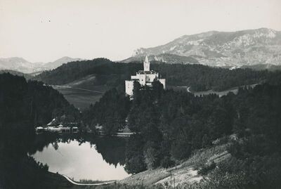 Trakošćan - dvorac, pogled s jugozapada