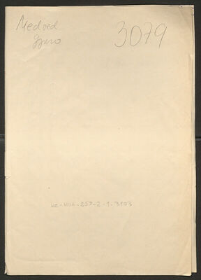 Medved, Đuro, 1891. Policijski karton