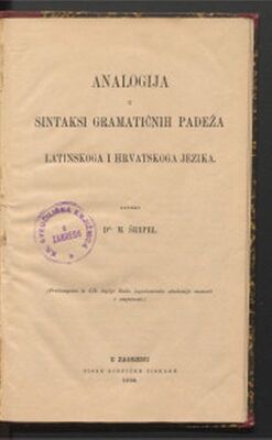 Analogija u sintaksi gramatičnih padeža latinskoga i hrvatskoga jezika