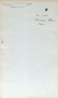 Zamolba biskupu Krapine u vezi zamolbe Zemaljskog povjerenstva, Z-1911-45