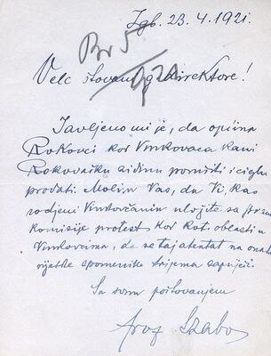 Rokovci (Andrijaševc) - Ostaci samostana franjevaca opservanata s arheološkim slojem naziva “Rokovačke zidine“, zabrana rušenja