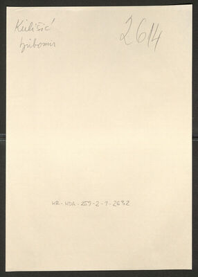 Kulišić, Ljubomir, 13.8.1902. Policijski karton