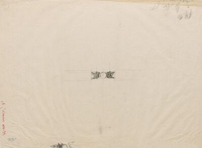 Palača burze, skica dekoracije glavnog pročelja