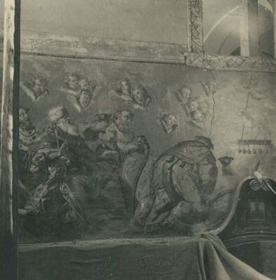 Lepoglava - Župna crkva, freska u koru, centralni dio freske s Janjetom