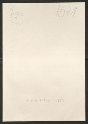 Grgac, Tomo, 21.12.1896. Policijski karton