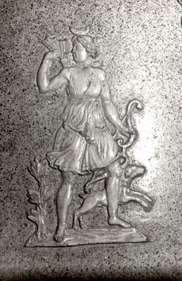 Cerje - Kurija župnog dvora, detalj peći