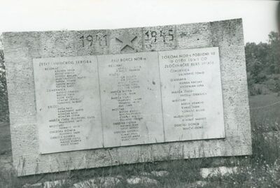 Marča - Spomenik NOB - e, total