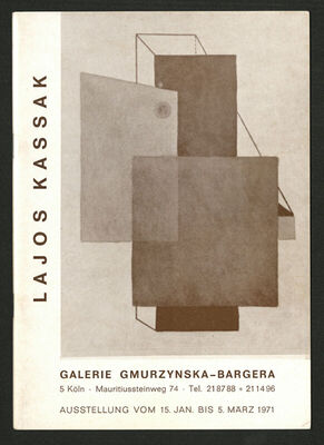 Retrospektive: Lajos Kassák, 1887-1967