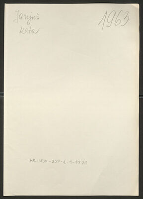 Janjuš, Kata, 1877. Policijski karton