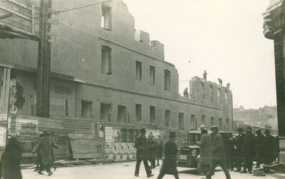 Zagreb - Zakladna bolnica, rušenje pročelja