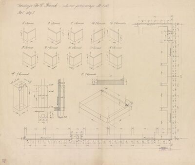 Stambena zgrada Frank, ulično podnožje