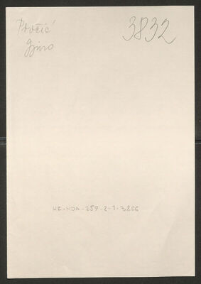 Prvčić, Gjuro, 13.4.1898. Policijski karton