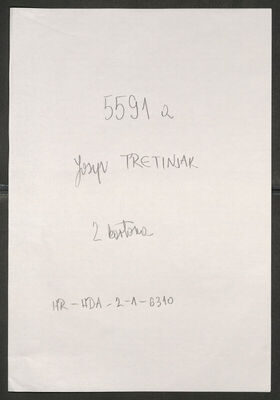 Tretinjak, Josip, 4.3.1910. Policijski karton