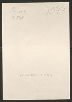 Novosel, Pavao, 1882. Policijski karton