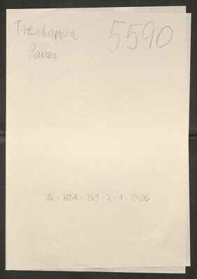 Treskavica, Pavao, 1904. Policijski karton