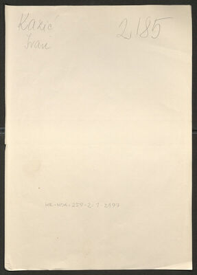 Kazić, Ivan, 3.4.1920. Policijski karton