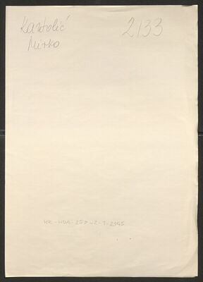 Kantolić, Mirko, 27.6.1901. Policijski karton