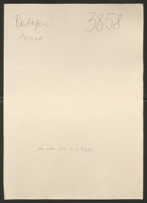 Radeljević, Bruno, 8.6.1894. Policijski karton