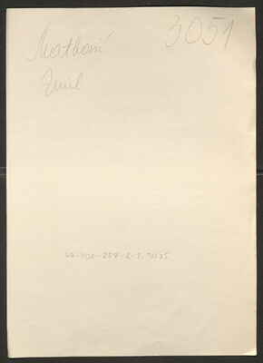 Matković, Emil, 11.7.1911. Policijski karton