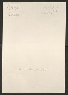 Kraus, Makso, 18.7.1878. Policijski karton