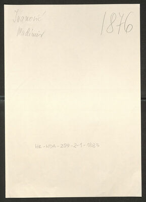 Ivanović, Vladimir, 16.5.1917. Policijski karton