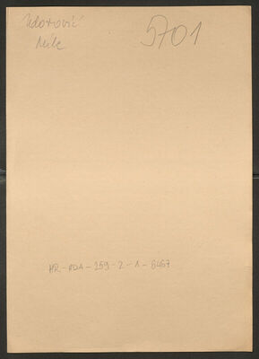 Udorović, Mile, 12.12.1912. Policijski karton