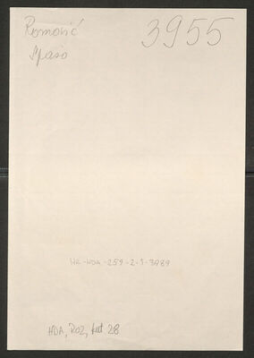 Romović, Spaso, 1885. Policijski karton