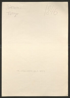 Istenić, Franjo, 13.3.1913. Policijski karton