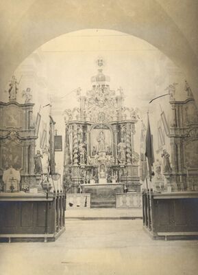 Kotari - Crkva sv. Leonarda, glavni oltar