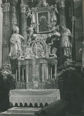 Lepoglava - Crkva Bogorodice, glavni oltar, detalj