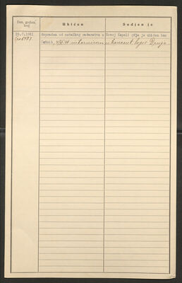 Šarčević, Nikola, 1888. Policijski karton