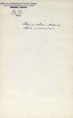 Rekvizicija krovnih okova na vratima i prozorima u ratne svrhe, objava u novinama