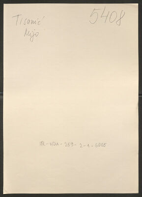 Tisanić, Mijo, 20.4.1920. Policijski karton