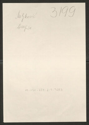 Miljković, Dragiša, 1914. Policijski karton