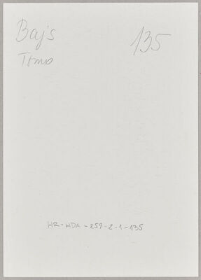 Bajs, Tomo, 1893. Policijski karton